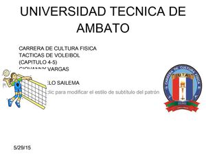 Tarea Capitulo 4 5 Voleibol