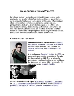 Historia Musica Colombiana