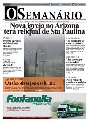 Jornal O Semanário Lauro Müller Ed 10 29052015