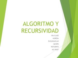 Algoritmo Y Estructuras