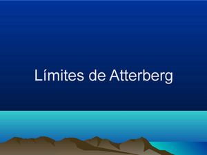 Límites De Atterberg
