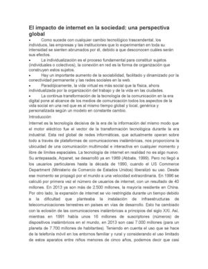 El Impacto De Internet En La Sociedad