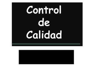 Control De Calidad