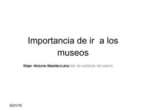 Resumen Museo Museos