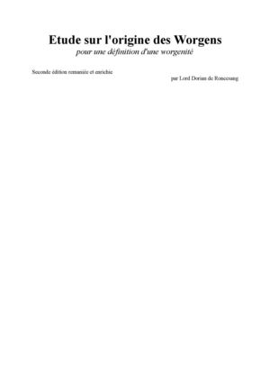 Origines des Worgens
