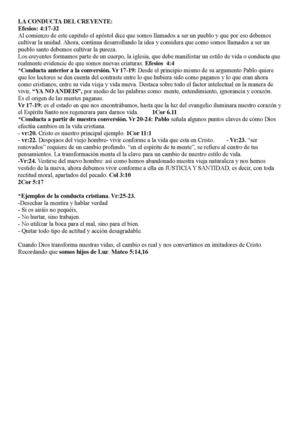 La Conducta Del Creyente