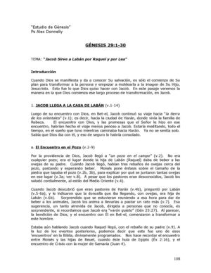 Estudio De Genesis 29