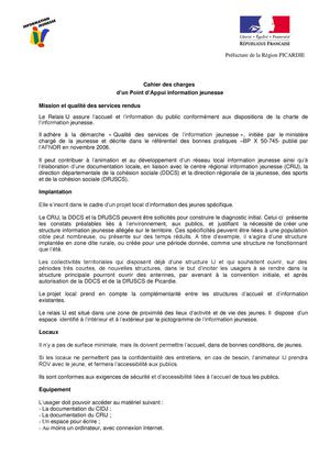 Relai Ij Cahier Des Charges