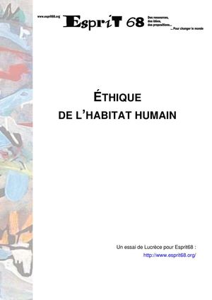 Éthique de l'habitat humain