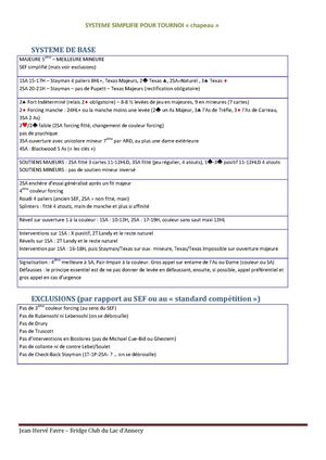 Systeme Simplifié Pour Tournoi °Chapeau°