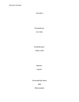 Microeconomia Taller 3