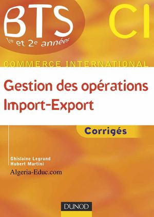 Gestion Des Operations Import Export Exercices Corrigés