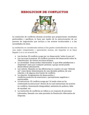 Resolucion De Conflictos