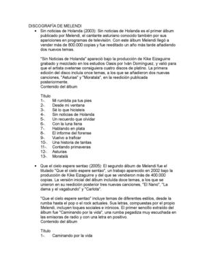 Discografía De Melendi