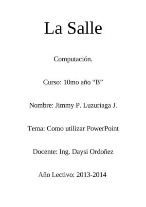 Caratula Computacion