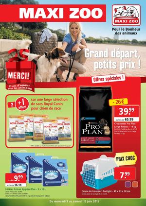 Grand départ, petits prix !