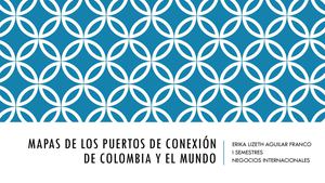 Mapas De Los Puertos De Conexión De Colombia