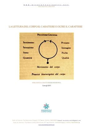 La Lettura Del Corpo Il Carattere E Oltre Il Carattere Ed Riv