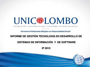 Informe De Gestion Tdsis 2015 I