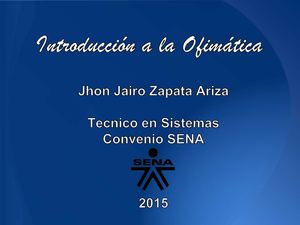 Introducción A La Ofimática