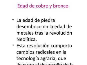Edad De Cobre Y Bronce