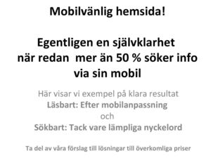 Kristinas Fotvård, Mobil Hemsida Med Plusvärden