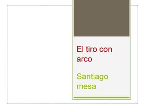 El Tiro Con Arco