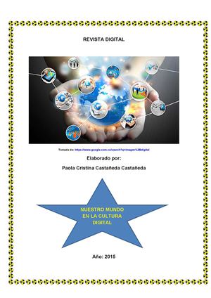 Nuestro Mundo En La Cultura Digital