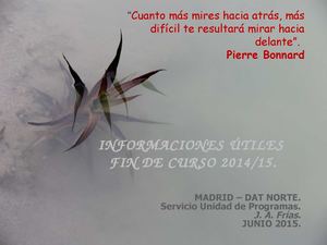 Presentación Fin De Curso 20145