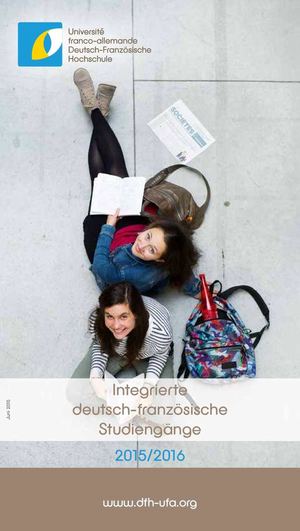 Integrierte Studiengänge 2015/2016