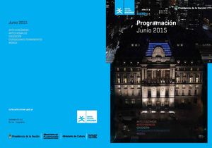 Agenda del Centro Cultural Kirchner Junio 2015