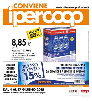 Volantino Iper Coop Veneto Dal 4 Al 17 Giugno