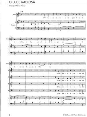 O Luce Radiosa(frisina)