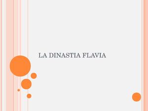 La Dinastia Flavia