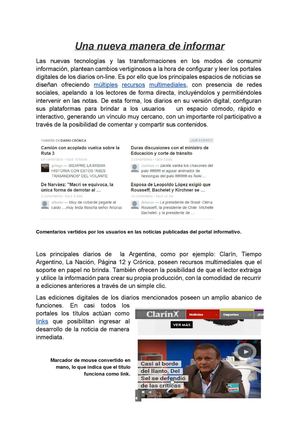Los medios digitales: Diarios bajo la lupa