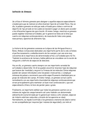 El Gimnasio