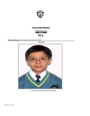 Cuadro De Honor Primer Periodo