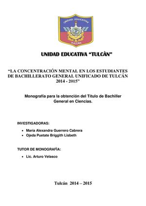 LA CONCENTRACIÓN MENTAL