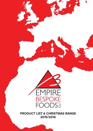 Product List & Christmas Range 2015/2016