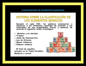 Clasificacion De Elementos Quimicos Kimberly