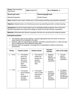 Lesson Plan