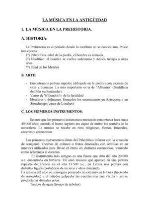 La Música En La Antigüedad