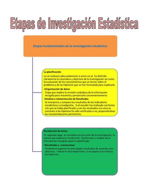 Etapas De Investigación Estadistica