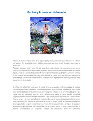 Bachué Y La Creación Del Mundo