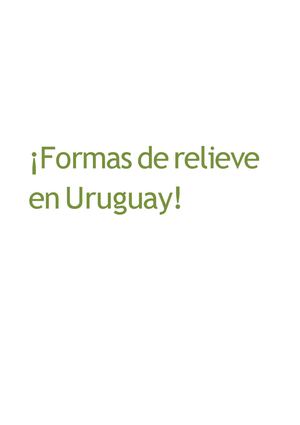 Formas de relieve en Uruguay