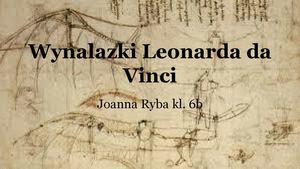 Wynalazki Leonarda Da Vinci