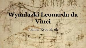 Wynalazki Leonarda Da Vinci