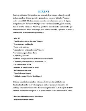 HIRENS Y CLONACION DE UN DISCO