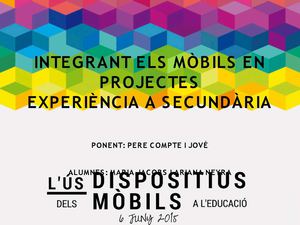 Presentació de Pere Compte Jové a Tarragona 06/06/2015 MÒBILS