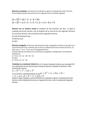 Binomio Al Cuadrado